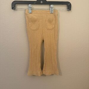 Old Navy Leggings Bellbottom Tan 12-18M